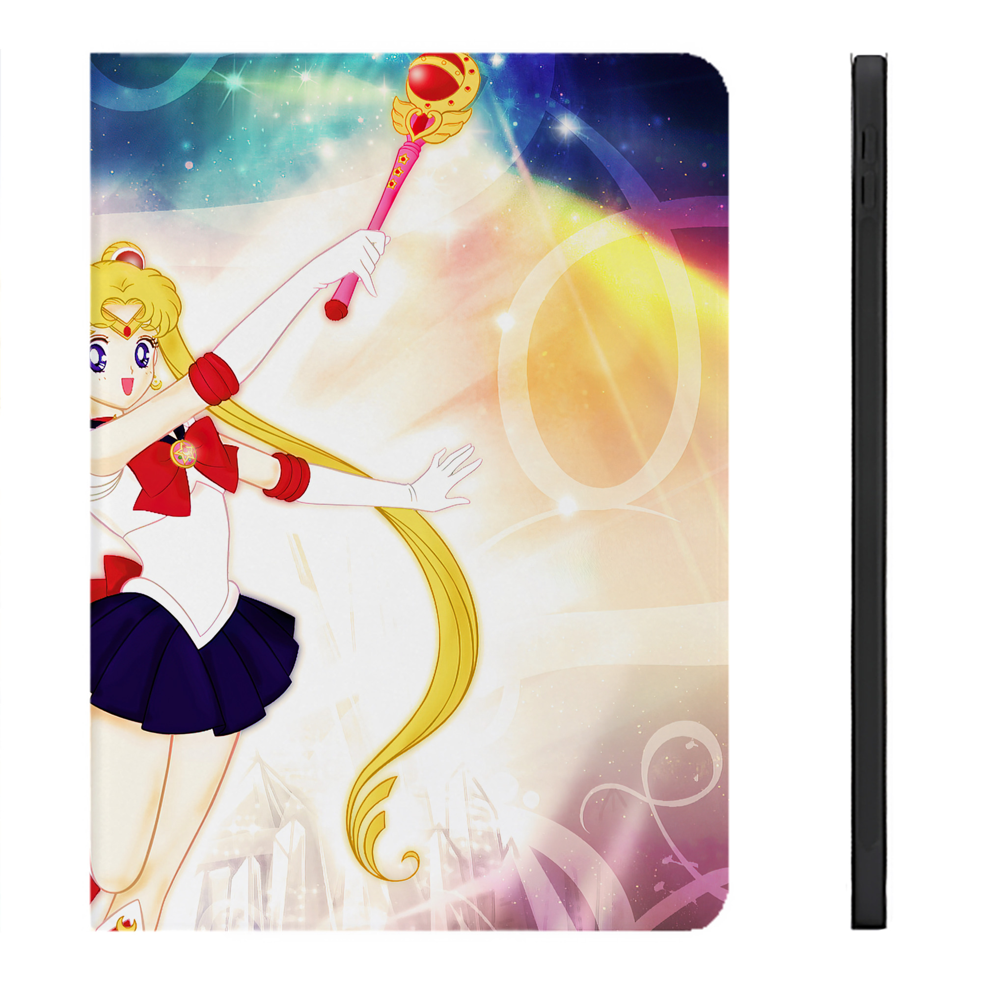 （画像用） 美少女戦士セーラームーン Sailor Moon IPadケース ペンホルダー付き ブックスタイルデザイン